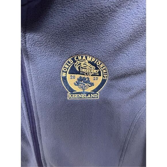 Lands End Blue Zipper Vest World Championship Breeders Cup Keeneland - Picture 2 of 11